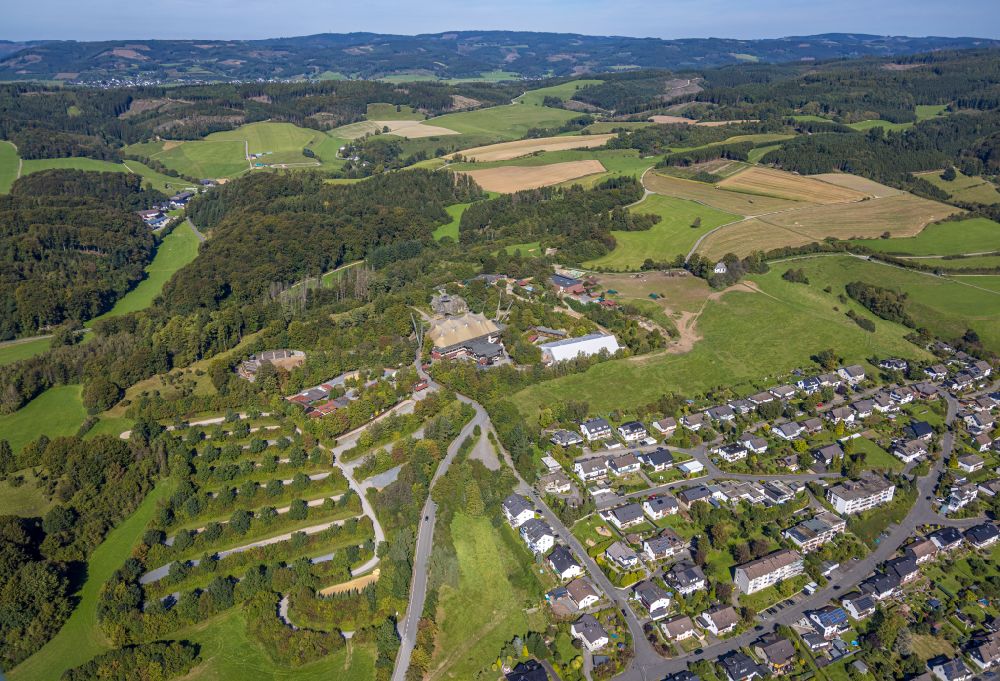 Luftaufnahme Elspe - Freilichtbühne Naturbühne in Lennestadt im Bundesland Nordrhein-Westfalen, Deutschland