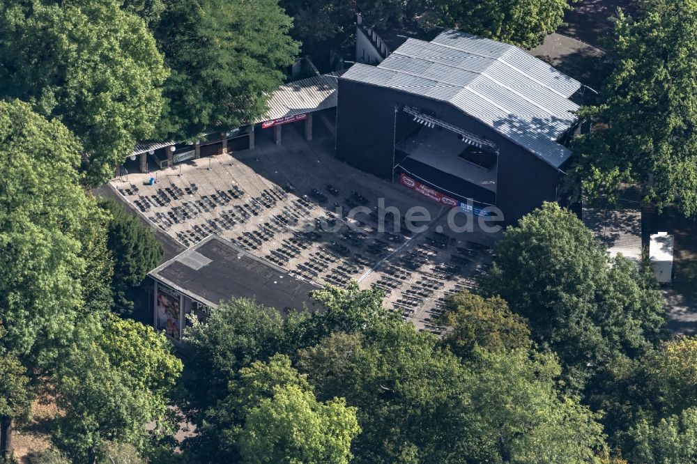 Luftaufnahme Leipzig - Freilichtbühne Parkbühne in Leipzig im Bundesland Sachsen, Deutschland