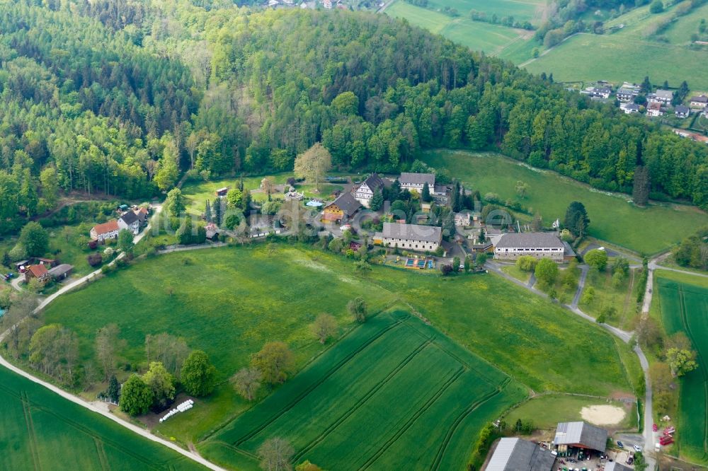 Luftaufnahme Witzenhausen - Freizeitzentrum Erlebnispark Ziegenhagen in Witzenhausen im Bundesland Hessen, Deutschland