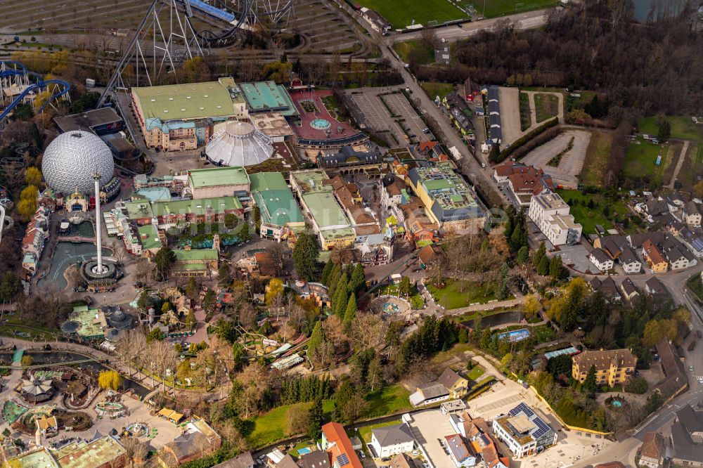 Luftbild Rust - Freizeitzentrum Europapark in Rust im Bundesland Baden-Württemberg, Deutschland