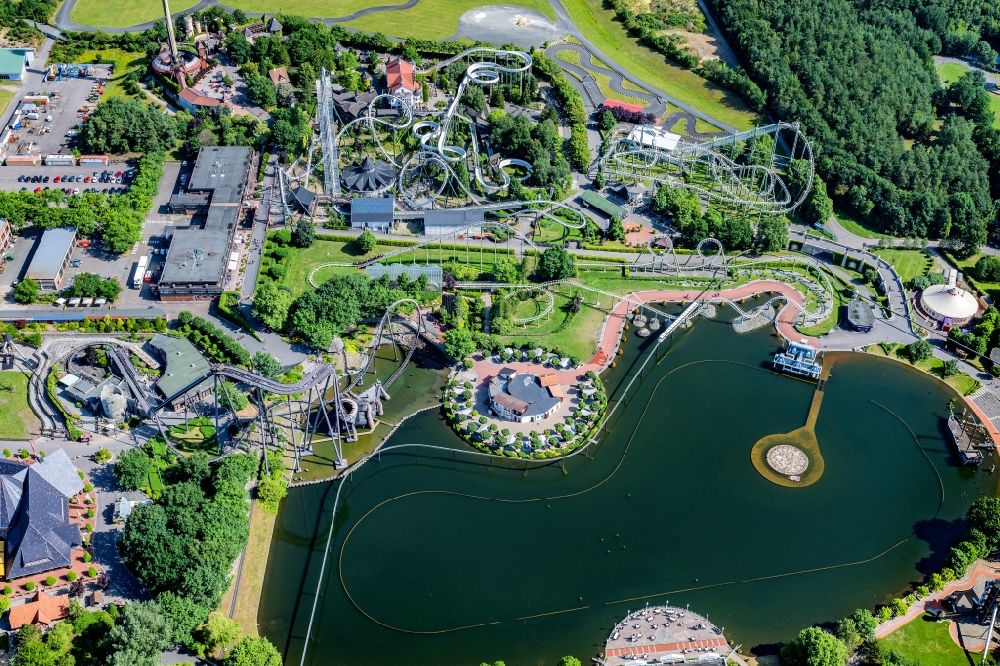 Luftaufnahme Soltau - Freizeitzentrum Heidepark Soltau in Soltau im Bundesland Niedersachsen, Deutschland