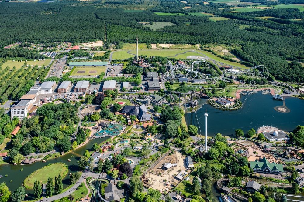 Soltau aus der Vogelperspektive: Freizeitzentrum Heidepark Soltau in Soltau im Bundesland Niedersachsen, Deutschland