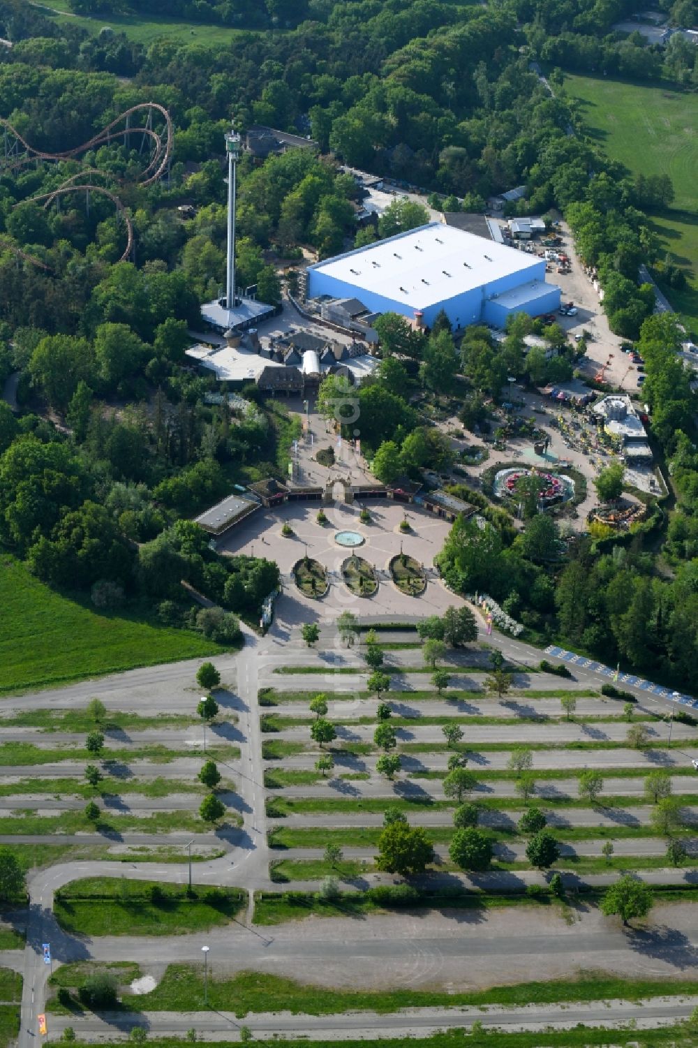 Luftbild Haßloch - Freizeitzentrum Holiday Park in Haßloch im Bundesland Rheinland-Pfalz, Deutschland