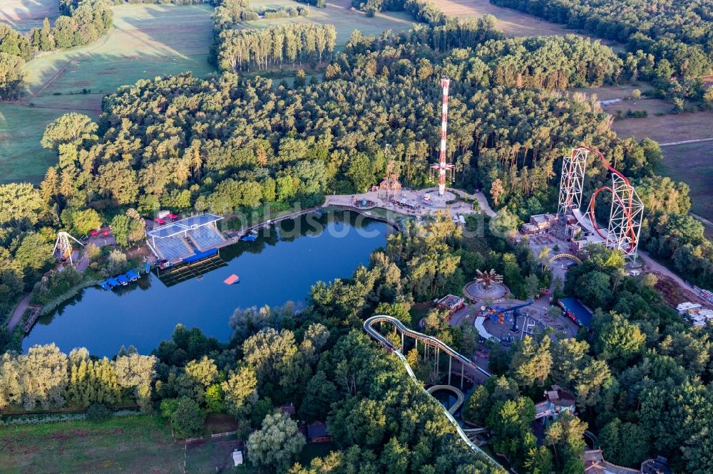 Haßloch aus der Vogelperspektive: Freizeitzentrum Holiday Park in Haßloch im Bundesland Rheinland-Pfalz, Deutschland