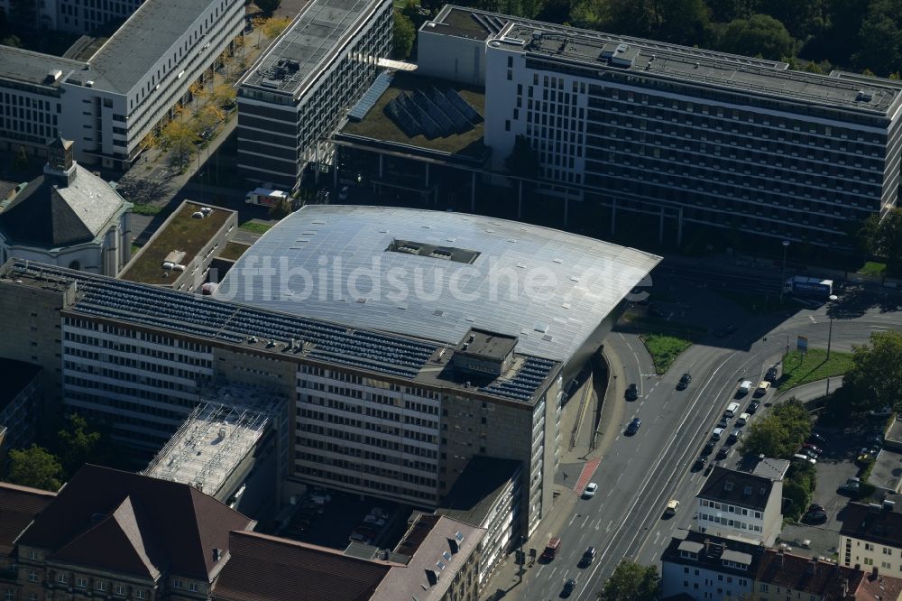 Luftbild Kassel - Freizeitzentrum - Kino - Gebäude in Kassel im Bundesland Hessen