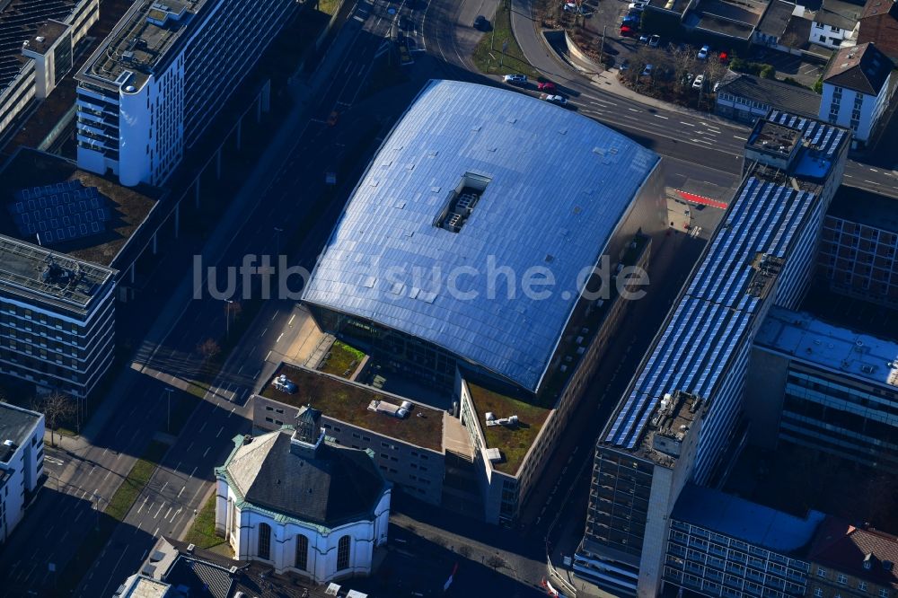 Luftaufnahme Kassel - Freizeitzentrum - Kino - Gebäude in Kassel im Bundesland Hessen