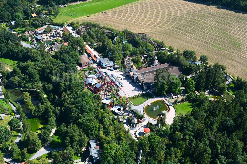 Luftaufnahme Lengenfeld - Freizeitzentrum im Ortsteil Plohn in Lengenfeld im Bundesland Sachsen, Deutschland