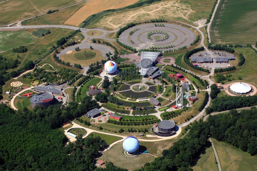 Ungersheim von oben - Freizeitzentrum Park des Kleinen Prinzen in Ungersheim in Frankreich
