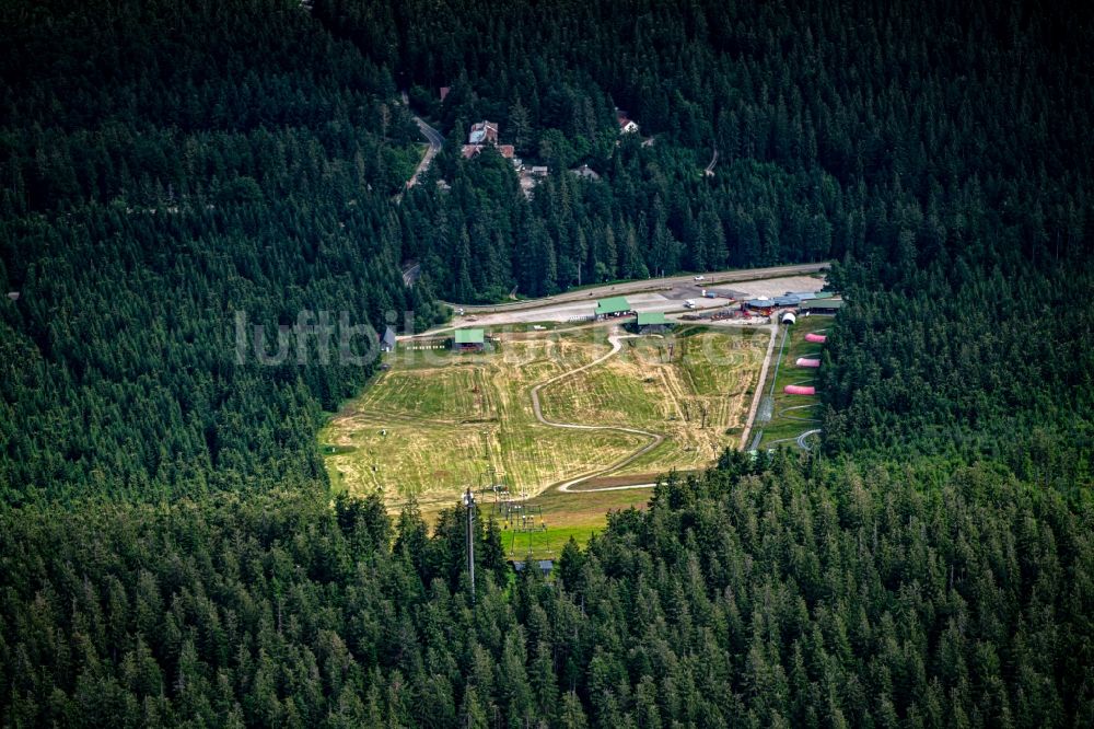 Luftaufnahme Forbach - Freizeitzentrum der Sommer Rodelbahn Mehliskopf in Forbach im Bundesland Baden-Württemberg, Deutschland