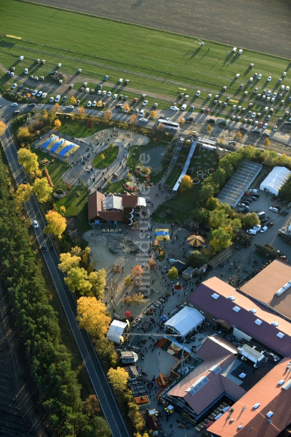 Luftaufnahme Klaistow - Freizeitzentrum Spargel- und Erlebnishof Klaistow im Bundesland Brandenburg