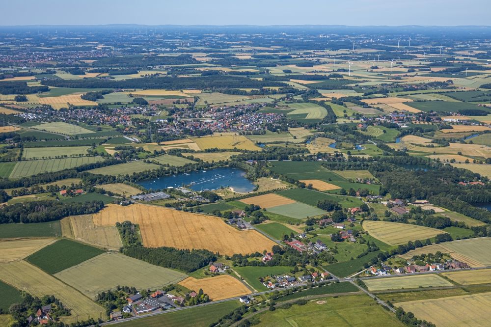 Luftaufnahme Hamm - Freizeitzentrum der Wasserski - Rennbahn in Hamm im Bundesland Nordrhein-Westfalen