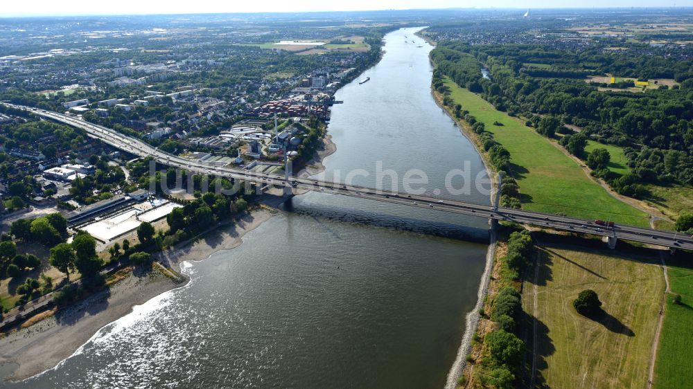 Luftaufnahme Bonn - Friedrich-Ebert-Brücke in Bonn im Bundesland Nordrhein-Westfalen, Deutschland
