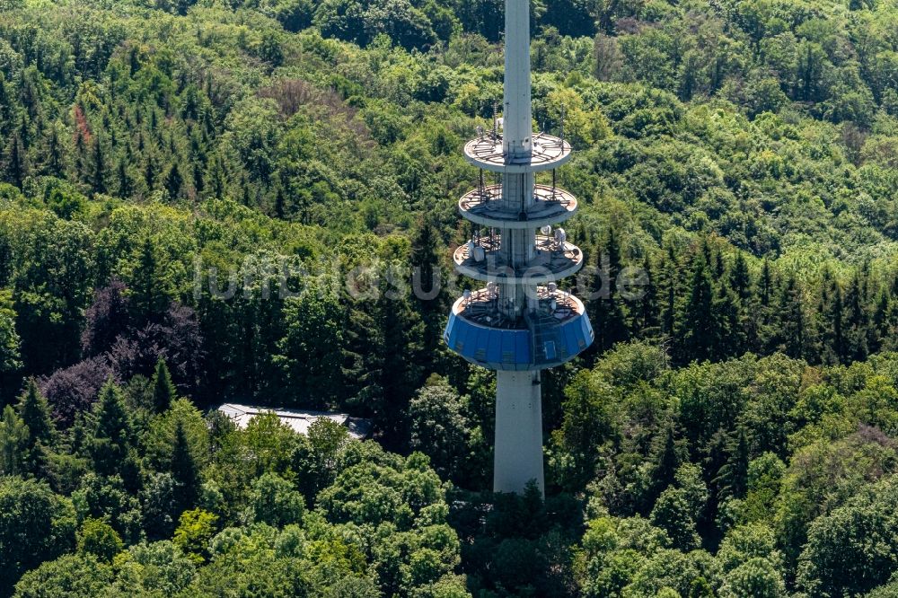 Luftaufnahme Vogtsburg im Kaiserstuhl - Funkturm und Sendeanlage als Grundnetzsender in Ihringen im Bundesland Baden-Württemberg, Deutschland