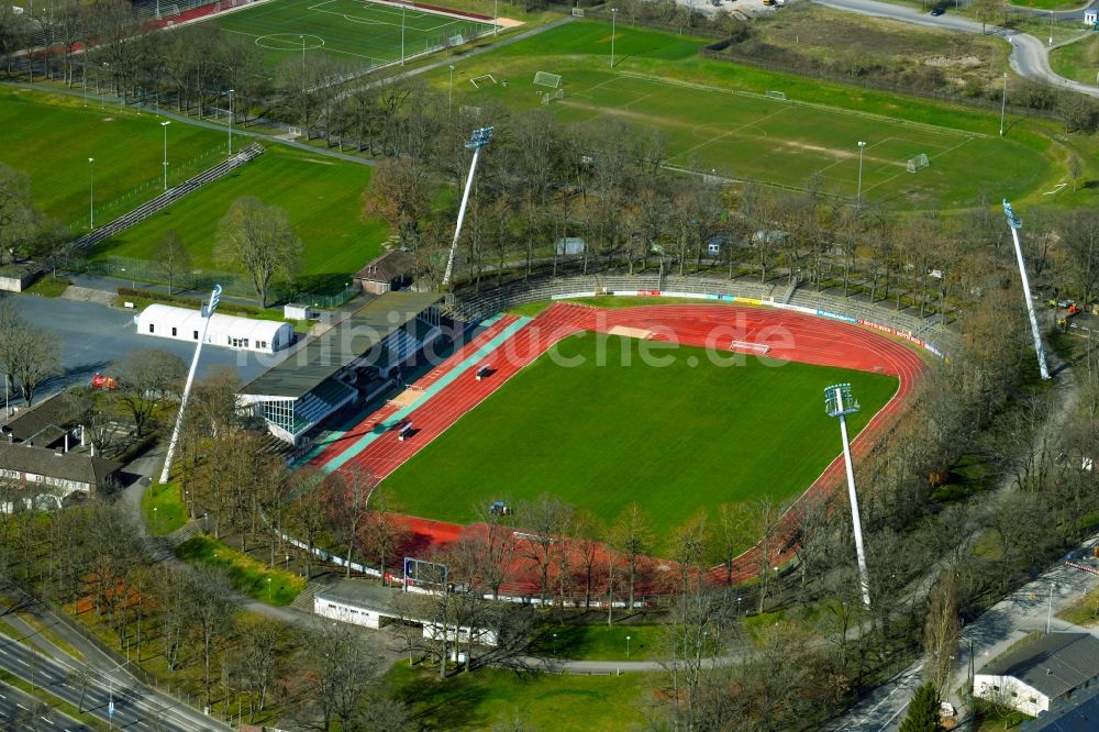 Luftbild Schweinfurt - Fußballsportstätte Willy Sachs Stadion in Schweinfurt im Bundesland Bayern, Deutschland