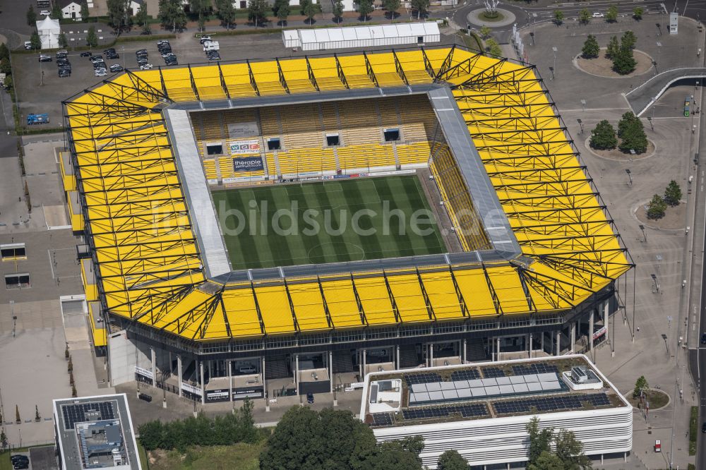 Luftbild Aachen - Fussballstadion Aachener Tivoli in Aachen im Bundesland Nordrhein-Westfalen, Deutschland