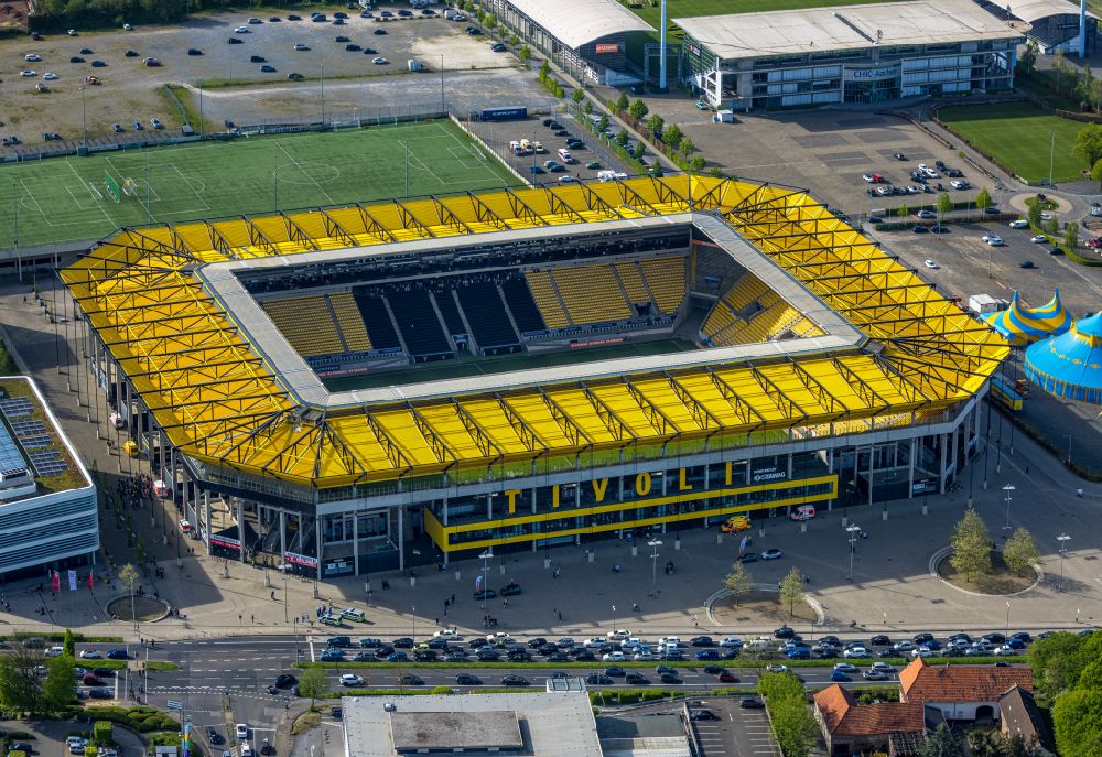 Luftbild Aachen - Fussballstadion Aachener Tivoli in Aachen im Bundesland Nordrhein-Westfalen, Deutschland