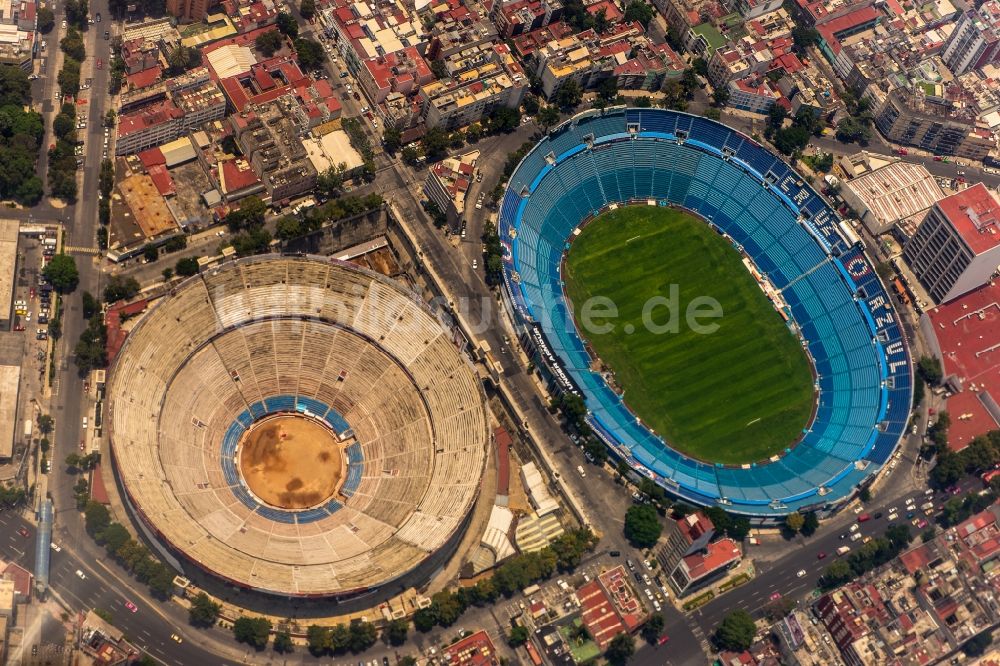 Luftbild Ciudad de Mexico - Fußballstadion Estadio Azul in Ciudad de Mexico in Mexiko