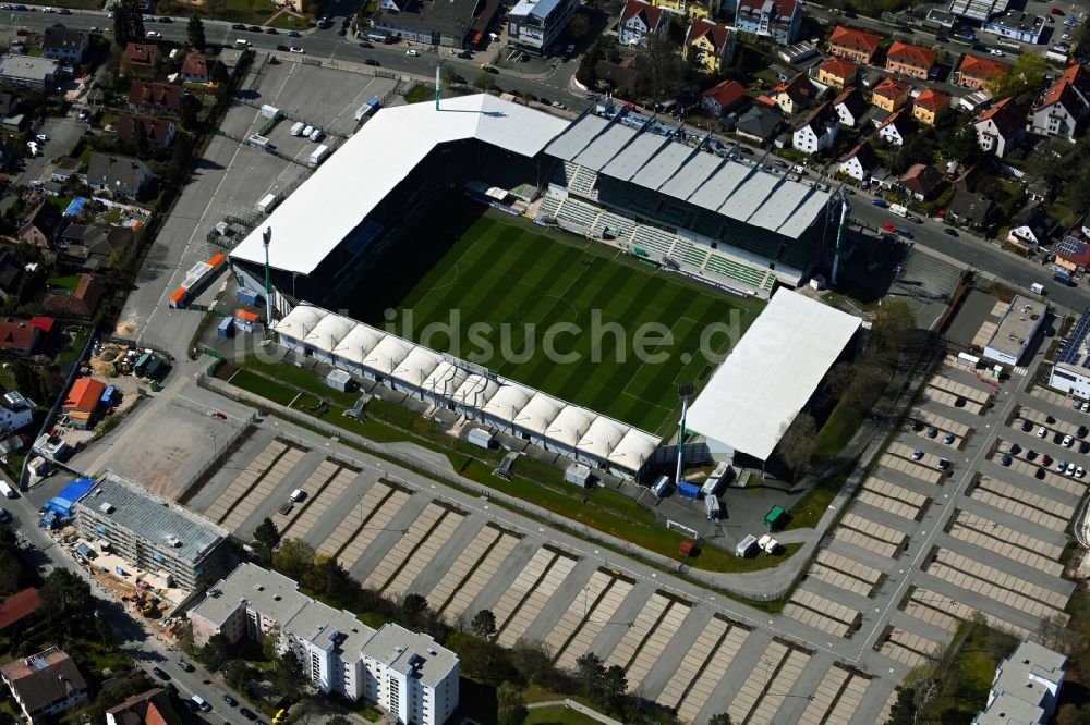 Luftaufnahme Fürth - Fussballstadion Sportpark Ronhof in Fürth im Bundesland Bayern, Deutschland