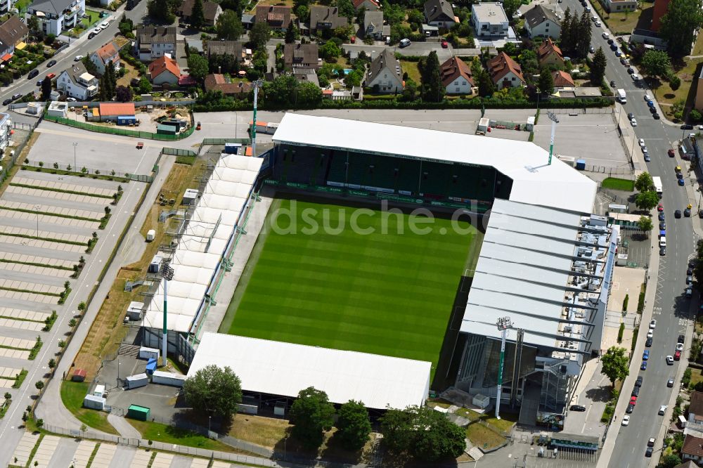 Luftaufnahme Fürth - Fussballstadion Sportpark Ronhof in Fürth im Bundesland Bayern, Deutschland