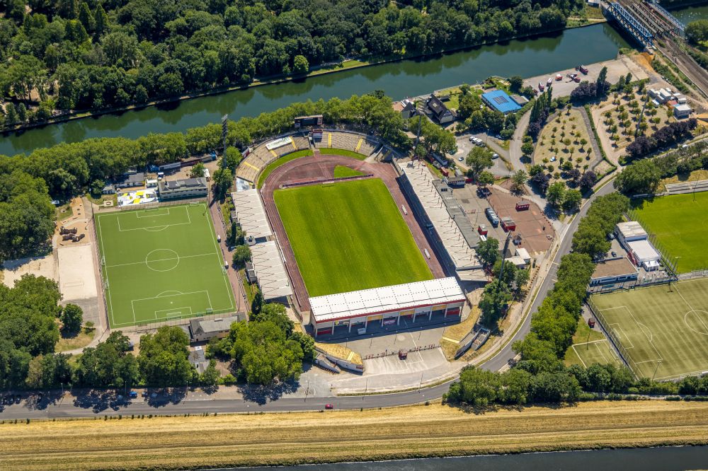 Luftbild Oberhausen - Fussballstadion Stadion Niederrhein in Oberhausen im Bundesland Nordrhein-Westfalen, Deutschland