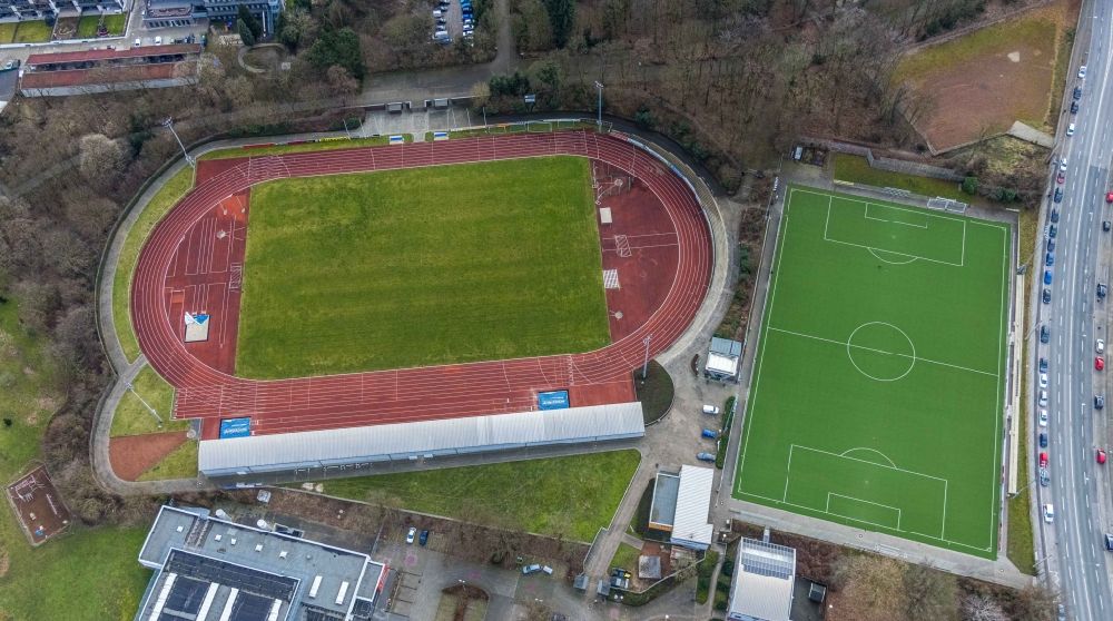 Luftaufnahme Bottrop - Fussballstadion des Vereins Schalke 04 in Bottrop im Bundesland Nordrhein-Westfalen