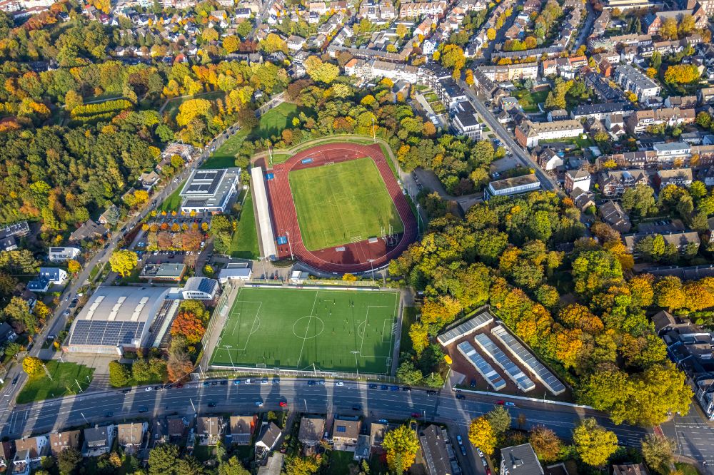Luftaufnahme Bottrop - Fussballstadion des Vereins Schalke 04 in Bottrop im Bundesland Nordrhein-Westfalen