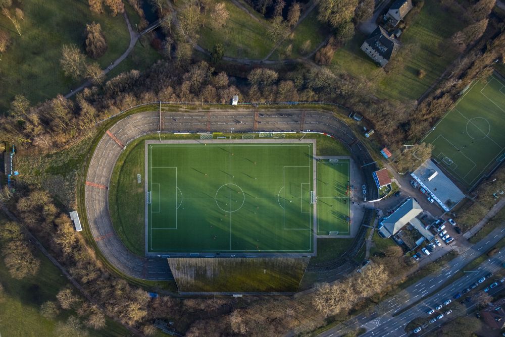 Luftbild Herne - Fussballstadion des Vereins Sportclub Westfalia 04 e.V. am Westring in Herne im Bundesland Nordrhein-Westfalen