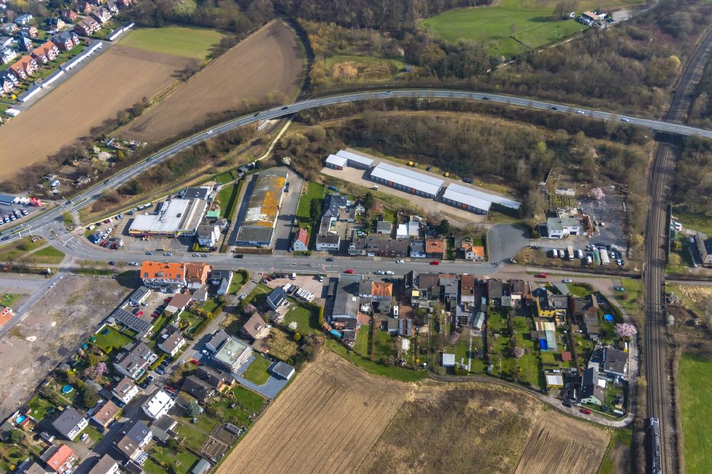 Luftaufnahme Hamm - Garagen - Gelände für Automobile in Hamm im Bundesland Nordrhein-Westfalen