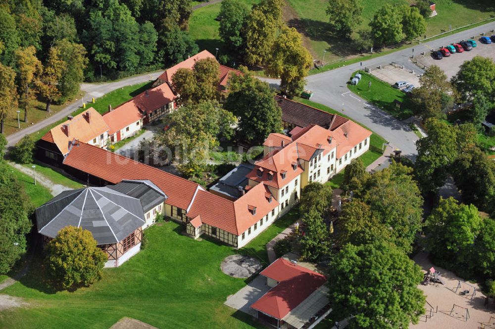 Luftbild Sondershausen - Gasthof auf dem Possen in Thüringen