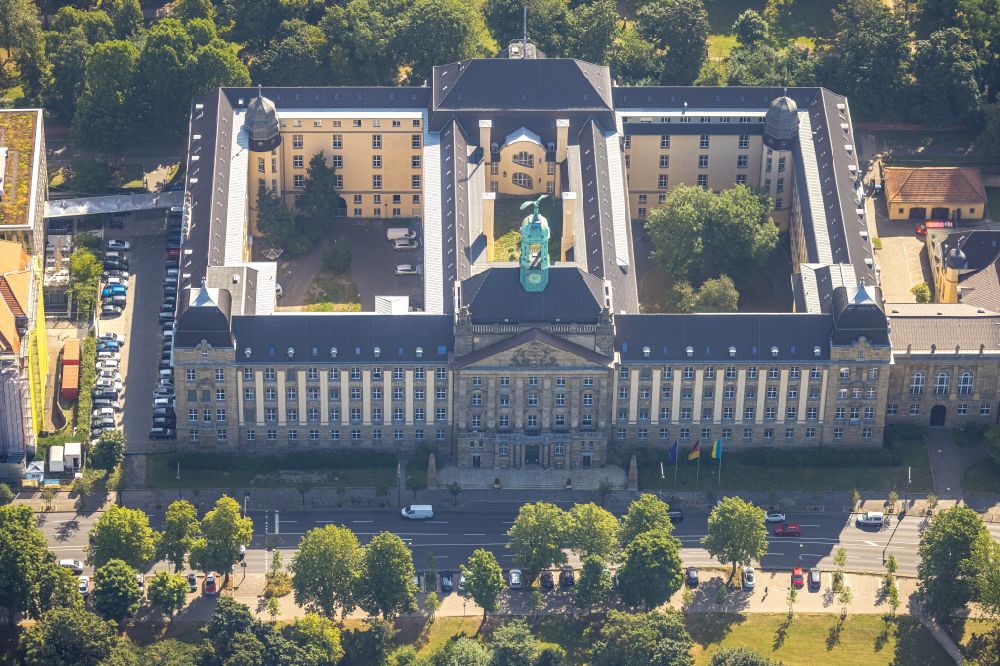 Luftbild Düsseldorf - Gebäude der Bezirksregierung in Düsseldorf im Bundesland Nordrhein-Westfalen