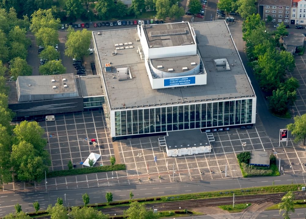 Luftaufnahme Gelsenkirchen - Gebäude des Musiktheater im Revier Gelsenkirchen in Gelsenkirchen im Bundesland Nordrhein-Westfalen