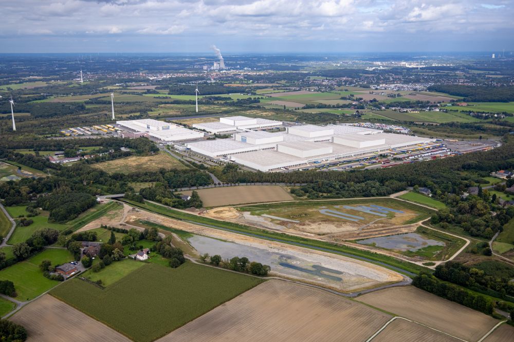 Luftaufnahme Dortmund - Gebäudekomplex und Gelände des Logistikzentrums IKEA in Dortmund im Bundesland Nordrhein-Westfalen, Deutschland