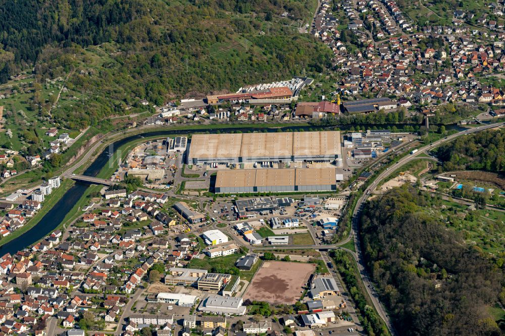 Luftbild Gaggenau - Gebäudekomplex und Gelände des Logistikzentrums Seifert in Gaggenau im Bundesland Baden-Württemberg, Deutschland