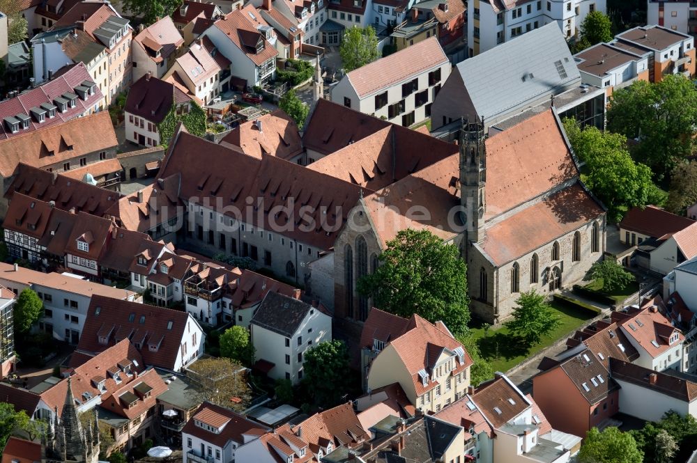 Erfurt aus der Vogelperspektive: Gebäudekomplex des Klosters Augustinerkloster in Erfurt im Bundesland Thüringen, Deutschland