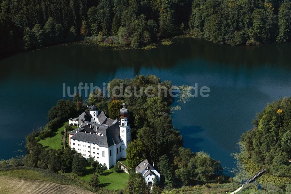 Luftaufnahme Höglwörth - Gebäudekomplex des Klosters in Höglwörth im Bundesland Bayern, Deutschland