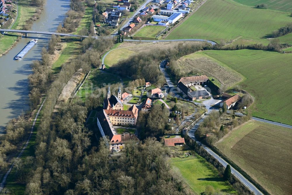 Luftaufnahme Lengfurt - Gebäudekomplex des Klosters in Lengfurt Am Klosterberg im Bundesland Bayern, Deutschland