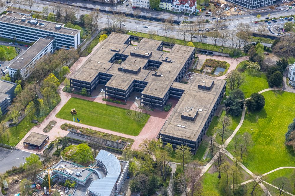 Luftbild Bonn - Gebäudekomplex des Ministerium Bundesministerium für wirtschaftliche Zusammenarbeit und Entwicklung BMZ im Ortsteil Gronau in Bonn im Bundesland Nordrhein-Westfalen, Deutschland