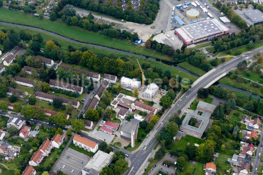 Luftbild Göttingen - Gebiet möglicher Bombenfundstellen Rund um den Schützenplatz in Göttingen im Bundesland Niedersachsen, Deutschland