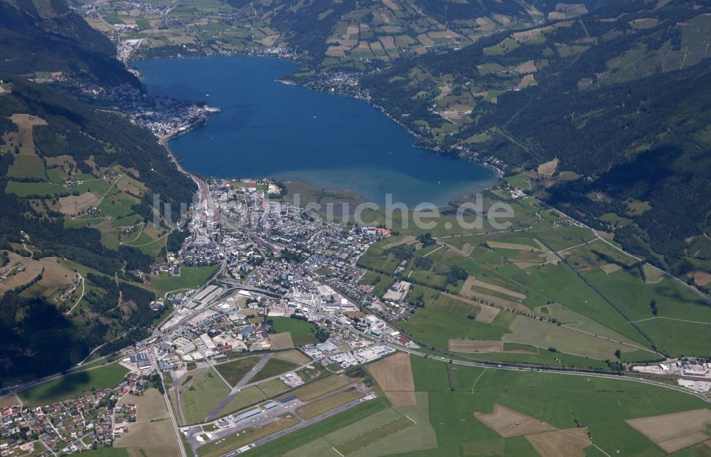 Luftbild Zell am See - Gebirgspass der Alpenlandschaft in Zell am See in Österreich