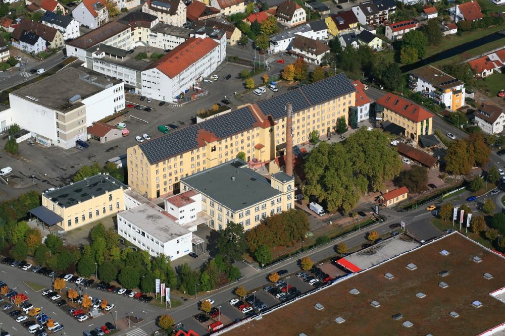 Lörrach aus der Vogelperspektive: Gebäude der alten Spinnerei und Schöpflin Areal in Lörrach im Bundesland Baden-Württemberg