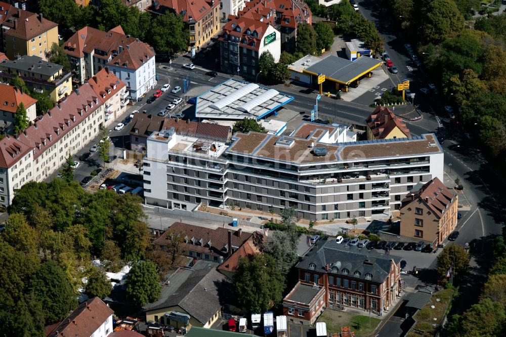 Luftbild Würzburg - Gebäude des Altersheim - Seniorenresidenz des AWO Marie-Juchacz-Haus an der Jägerstraße in Würzburg im Bundesland Bayern, Deutschland