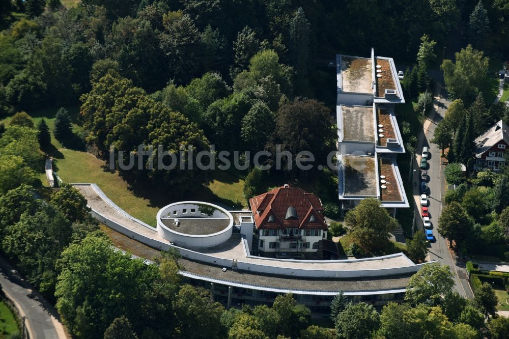 Luftaufnahme Plauen - Gebäude des Altersheim - Seniorenresidenz der SBW Vogtlandkreis gGmbH in Plauen im Bundesland Sachsen