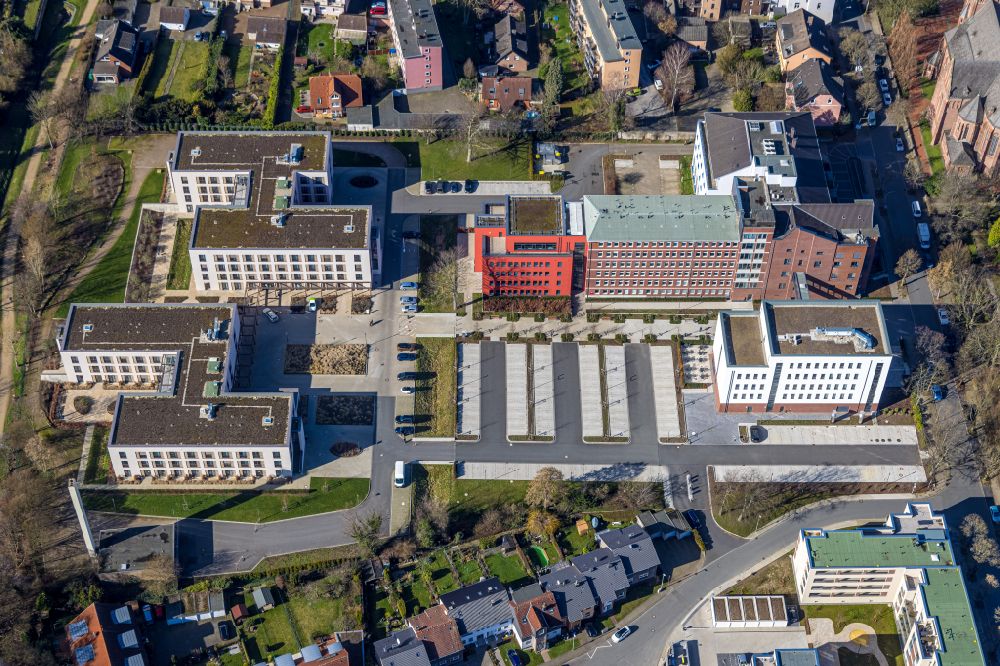 Luftbild Herne - Gebäude des Altersheim - Seniorenresidenz Widumer Höfe in Herne im Bundesland Nordrhein-Westfalen, Deutschland