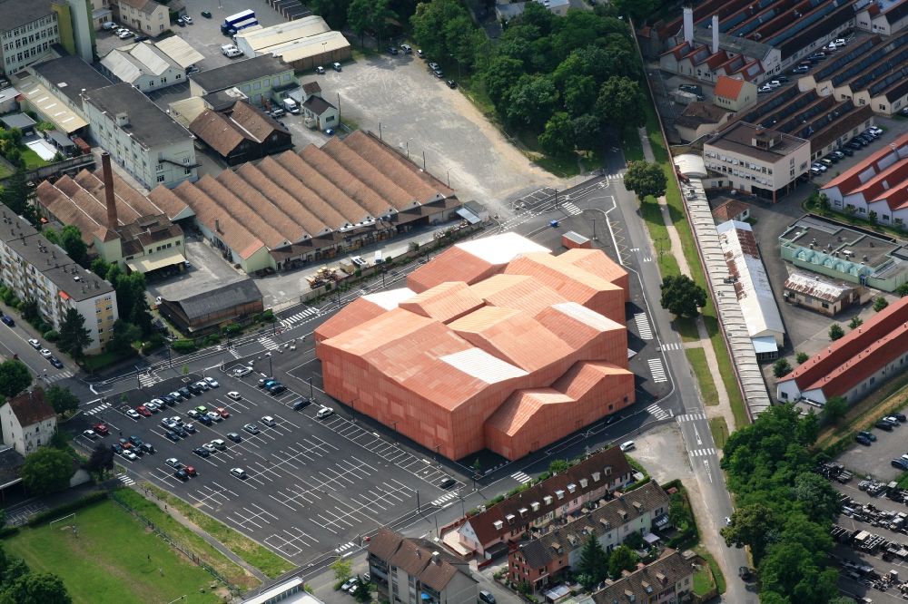 Luftbild Saint-Louis - Gebäude derFesthalle in Saint-Louis in Grand Est, Frankreich