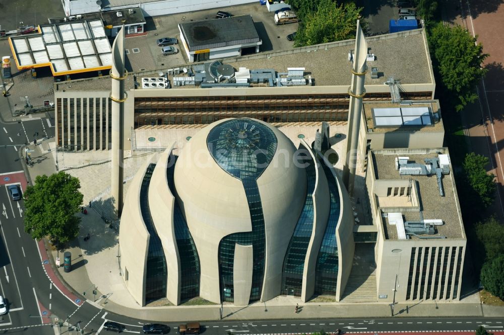Köln von oben - Gebäude der DITIB-Zentralmoschee in Köln Nordrhein-Westfalen