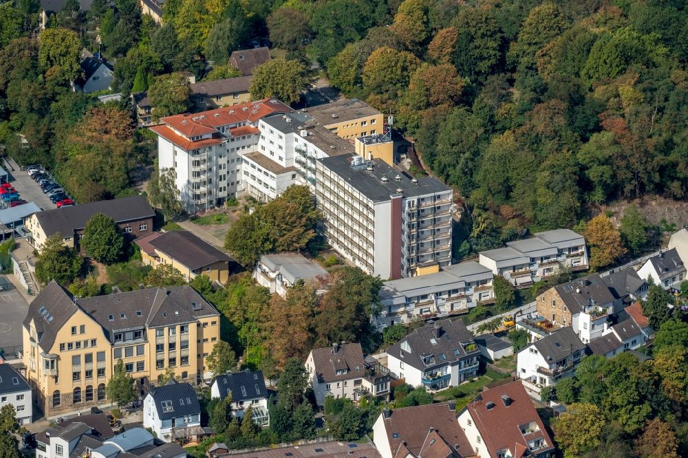 Luftbild Herdecke - Gebäude des ehemaligen Altersheim - Seniorenresidenz an der Goethestraße in Herdecke im Bundesland Nordrhein-Westfalen, Deutschland