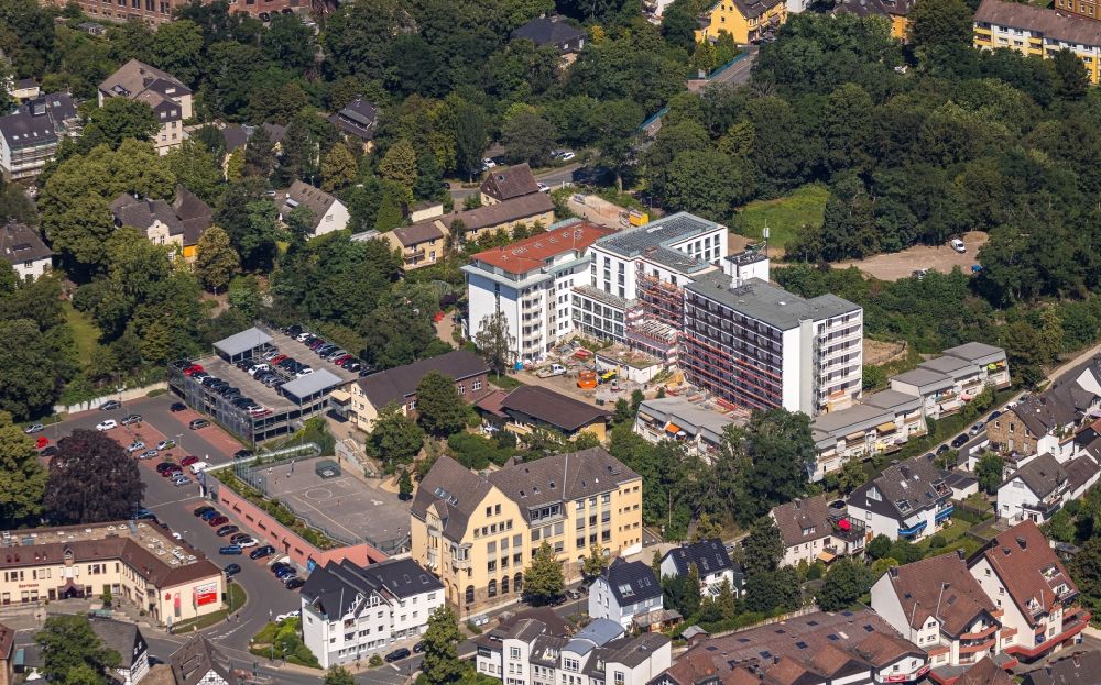 Herdecke von oben - Gebäude des ehemaligen Altersheim - Seniorenresidenz an der Goethestraße in Herdecke im Bundesland Nordrhein-Westfalen, Deutschland