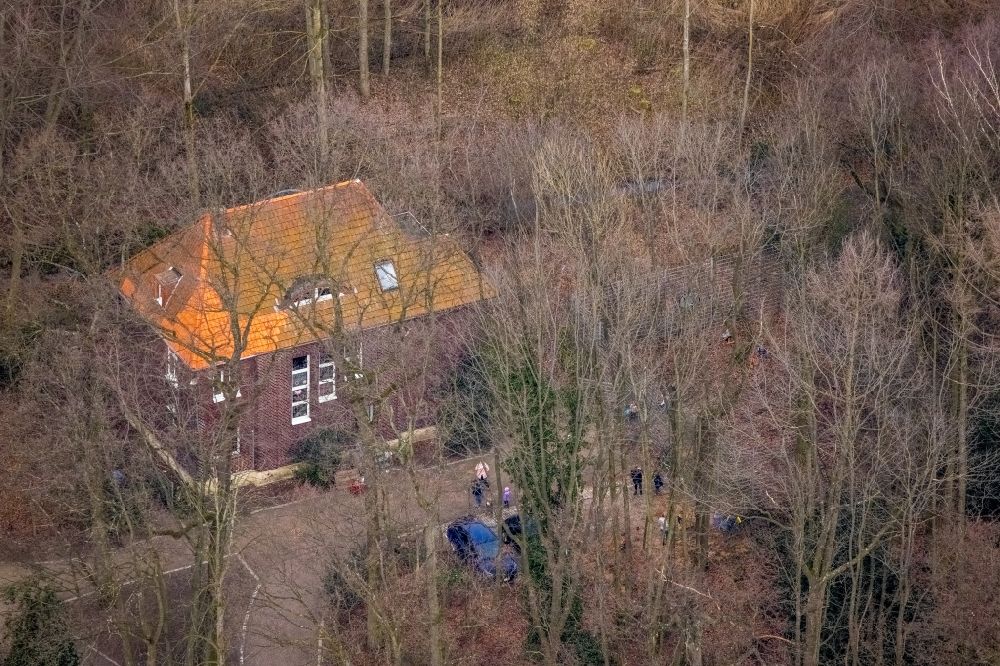 Luftaufnahme Kirchhellen - Gebäude des ehemaligen Jugendhauses Villa Körner in Kirchhellen im Bundesland Nordrhein-Westfalen, Deutschland