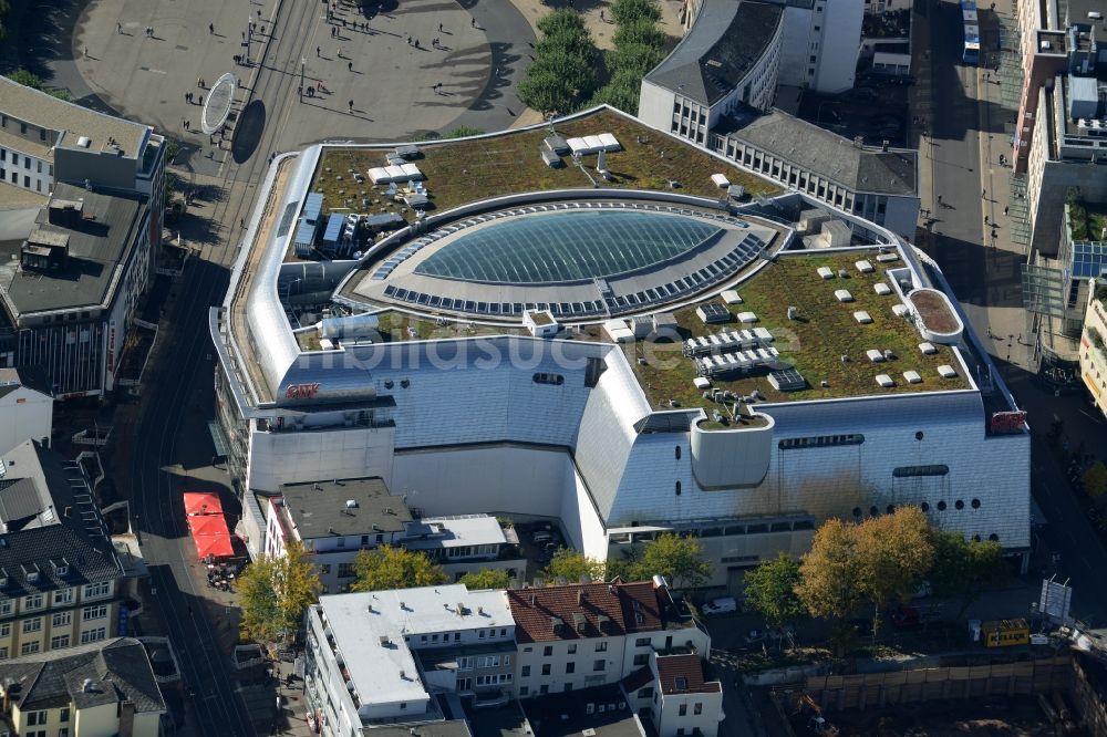 Luftbild Kassel - Gebäude des Einkaufszentrum City-Point Kassel der ECE am Königsplatz in Kassel im Bundesland Hessen