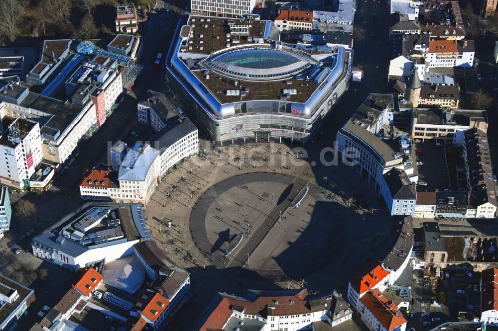 Luftbild Kassel - Gebäude des Einkaufszentrum City-Point Kassel der ECE am Königsplatz in Kassel im Bundesland Hessen